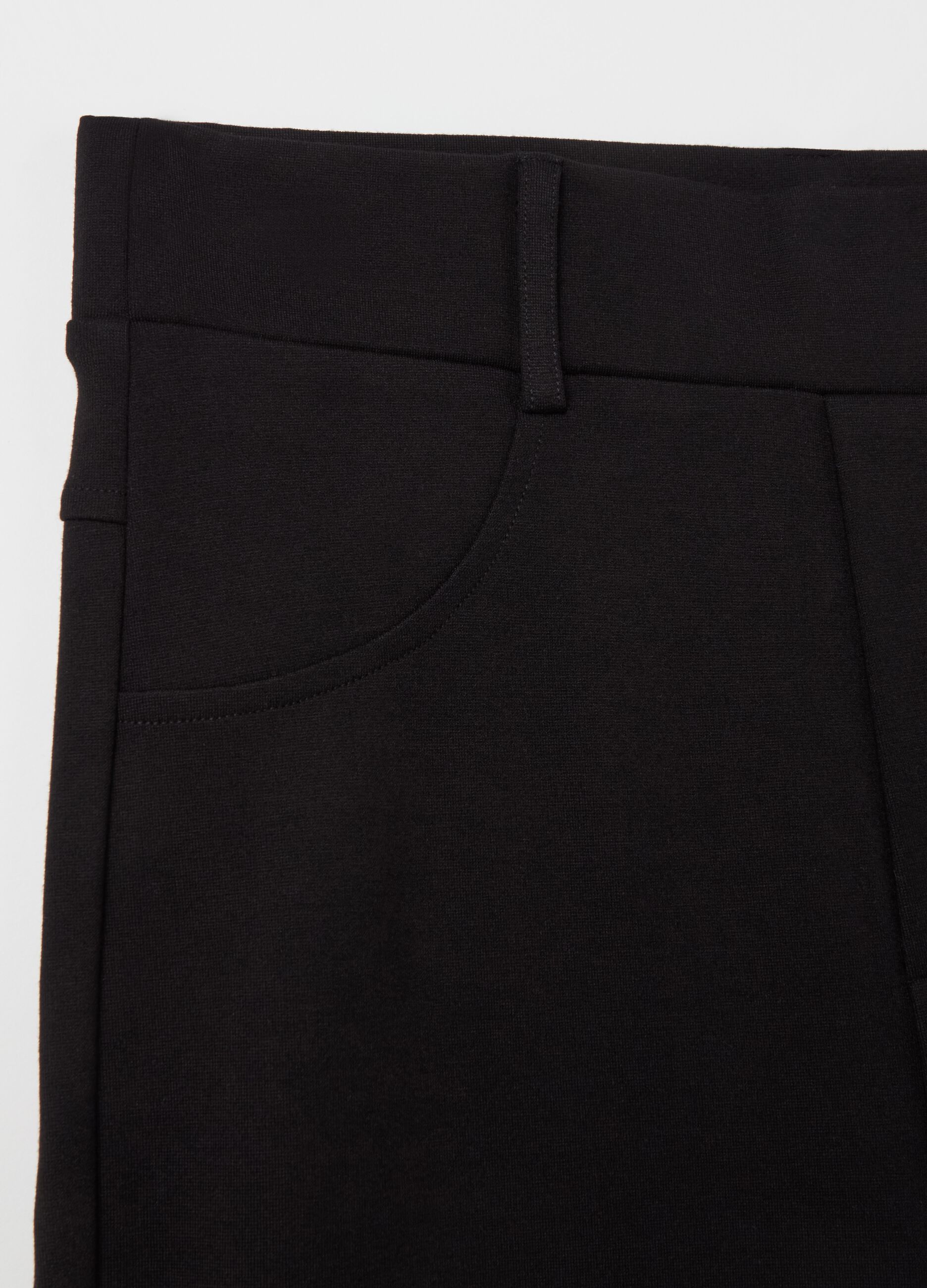 Solid colour Milano stitch leggings