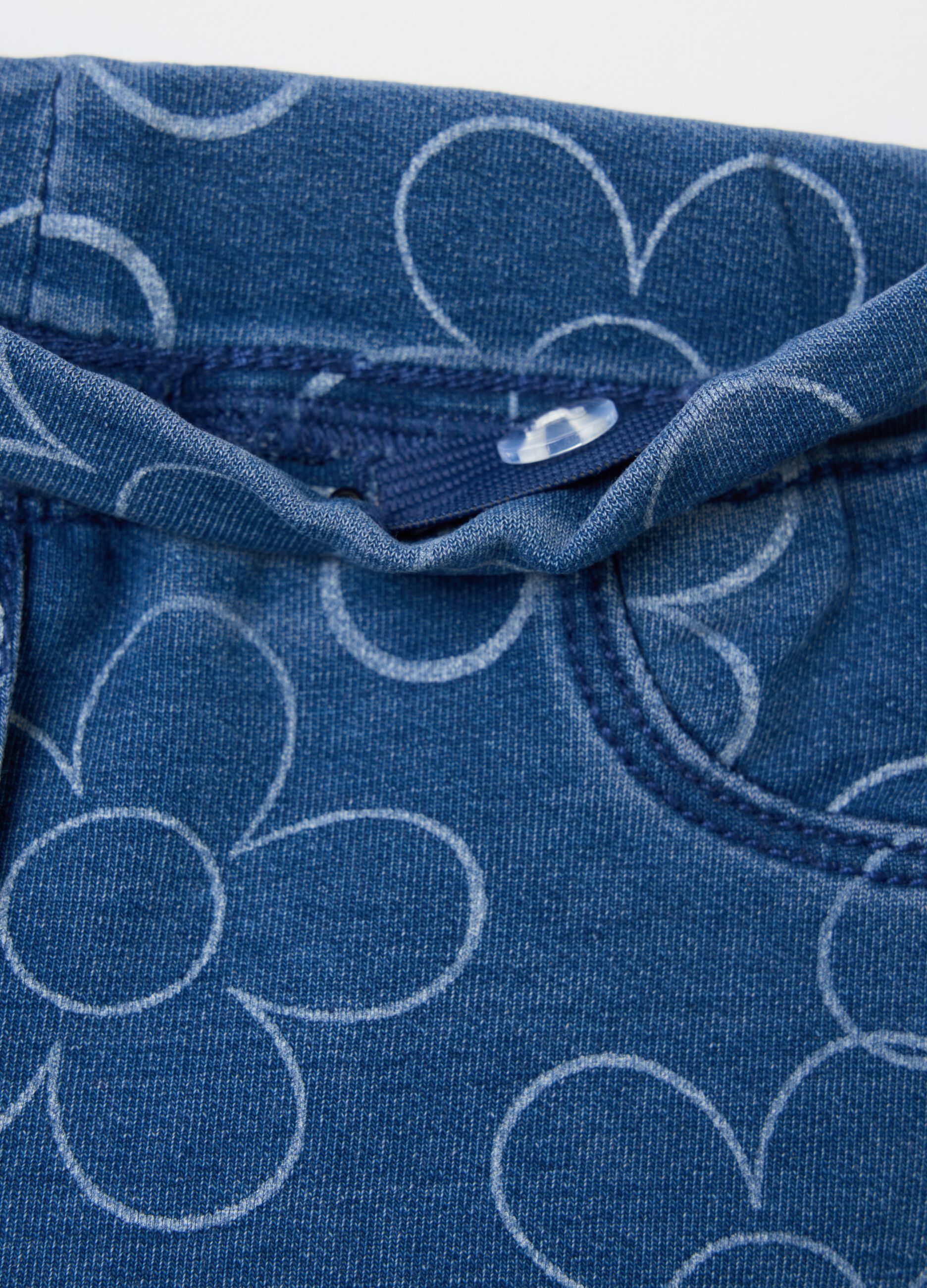 Treggings con stampa fiori