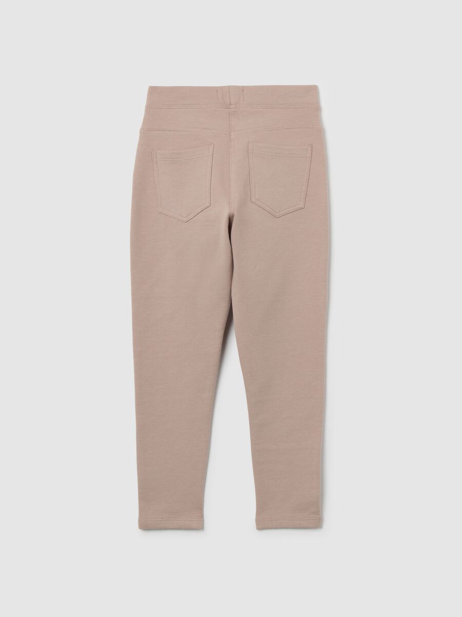 Leggings beige elasticizzato_1
