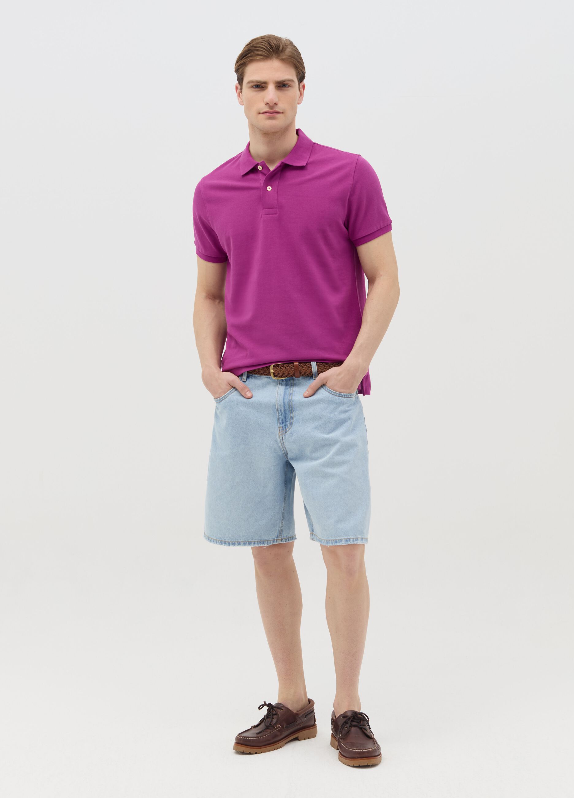 Organic cotton regular-fit polo shirt