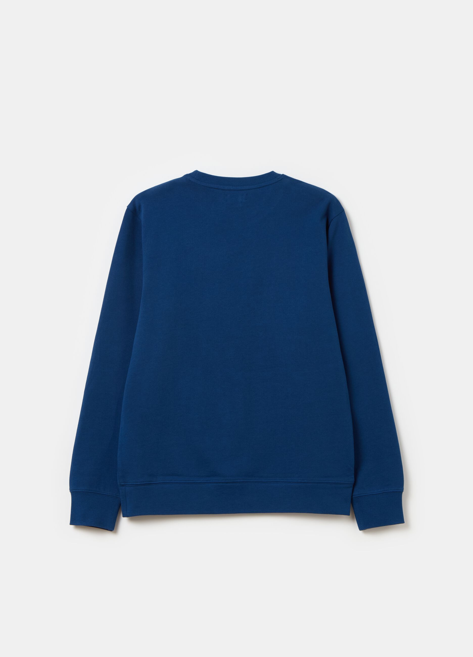 French terry sweatshirt with round neck