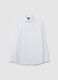Men's pure cotton white regular fit shirt_4