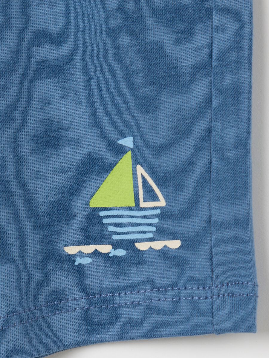 Light blue shorts in cotton_2