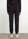 Black regular-fit jogger trousers in 100% organic cotton for girls_3