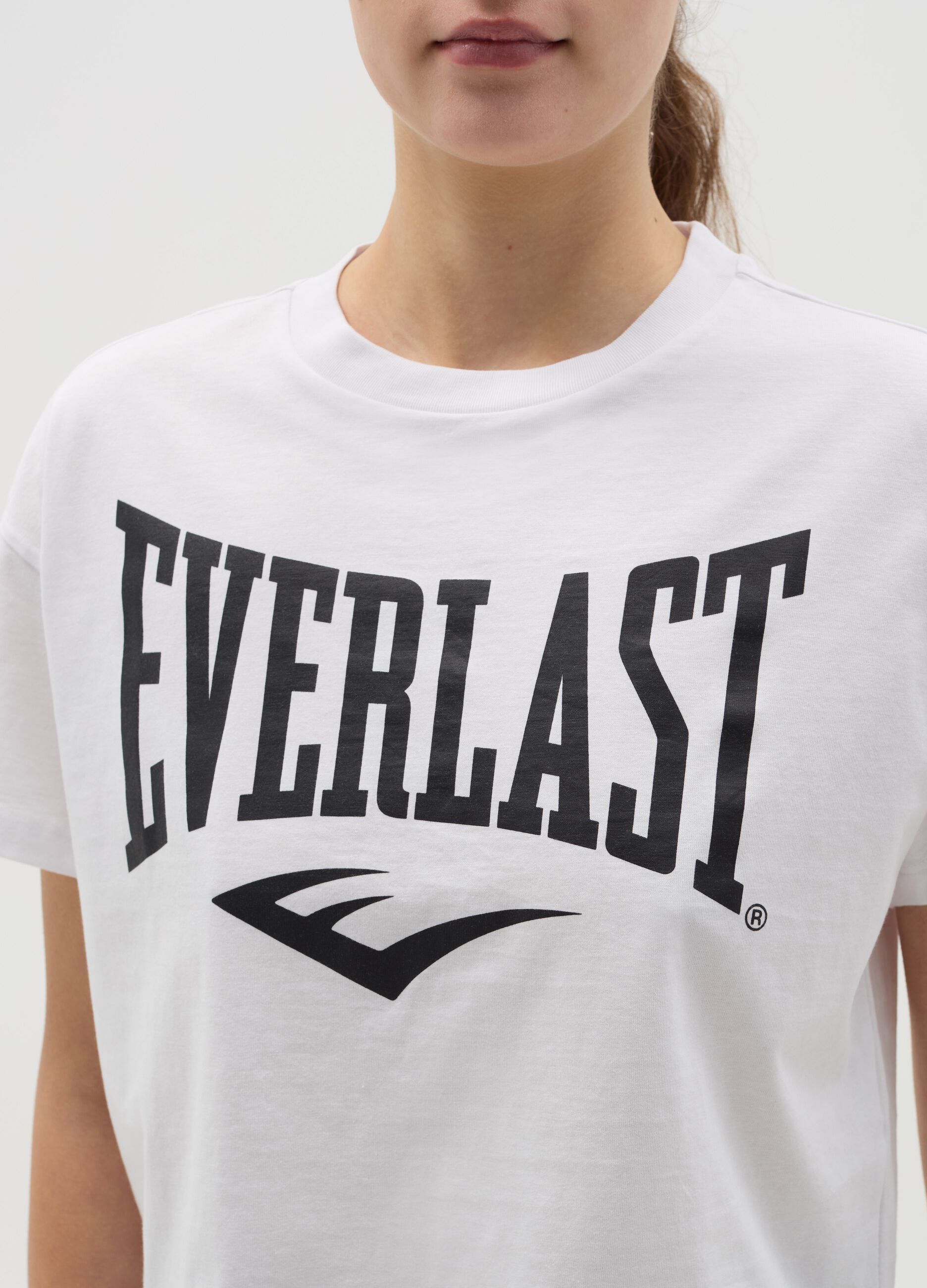 Boxy-fit T-shirt with logo print