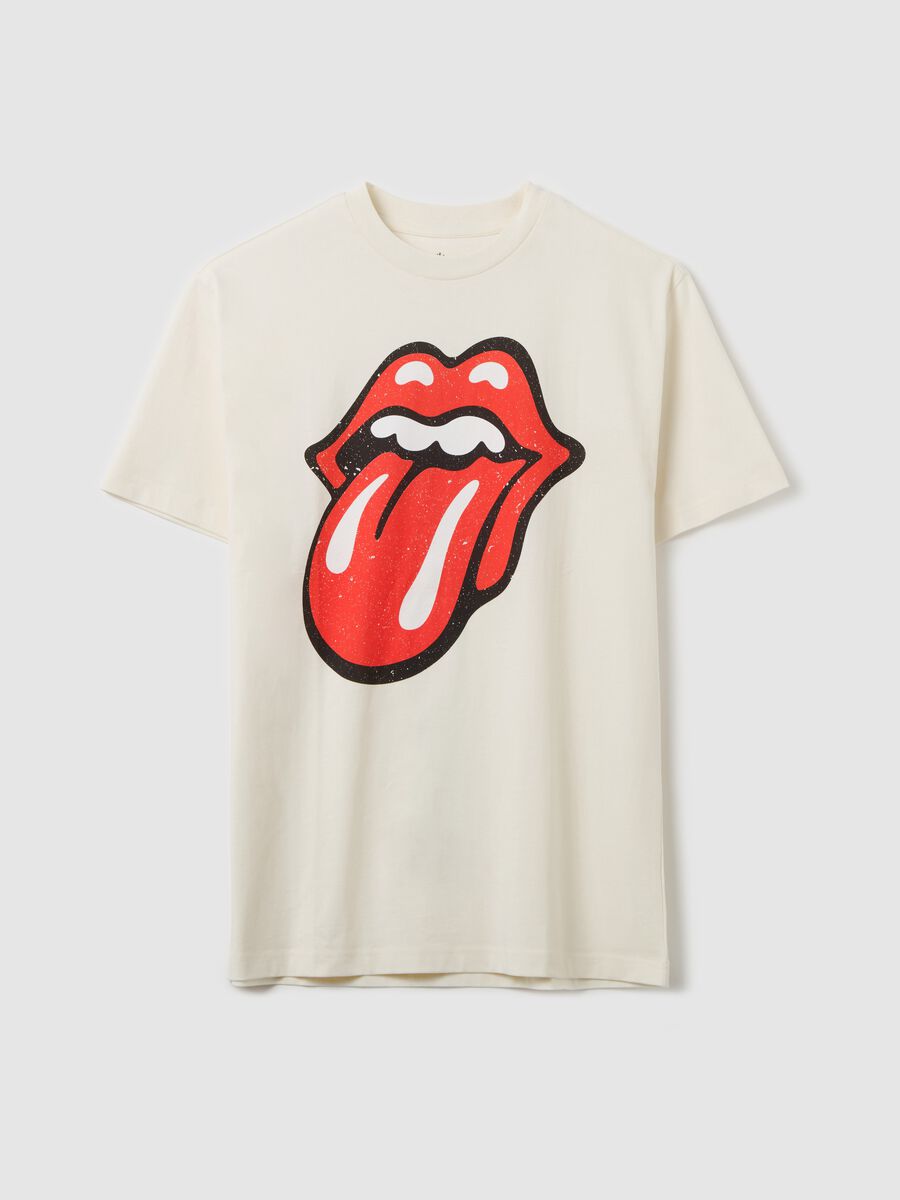 Cotton T-shirt with The Rolling Stones print_4