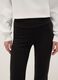 Black Stretch Cotton Flare Fit Leggings_3