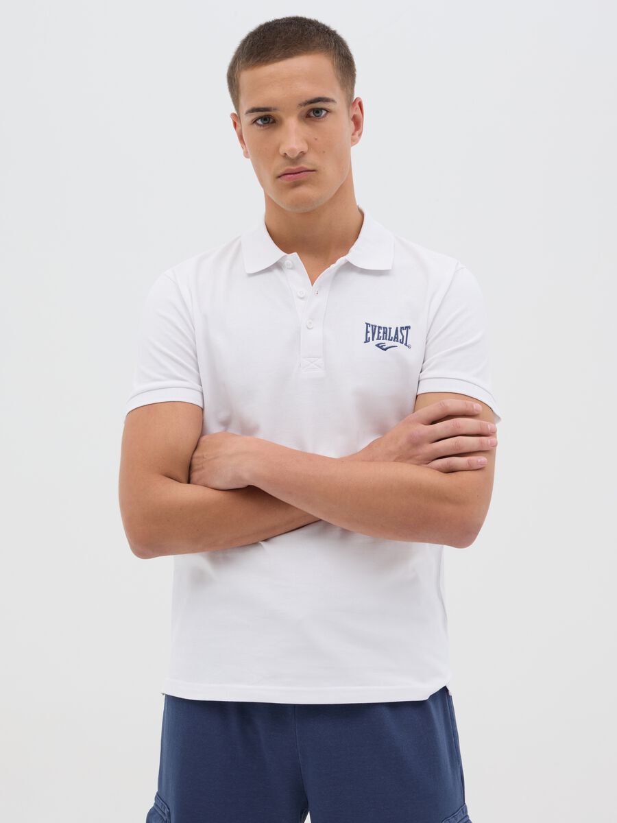 White cotton polo by Everlast_0