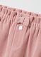 Pink ribbed fabric trousers for girls_2