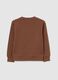 Kids' oversized pure brown cotton sweatshirt_1
