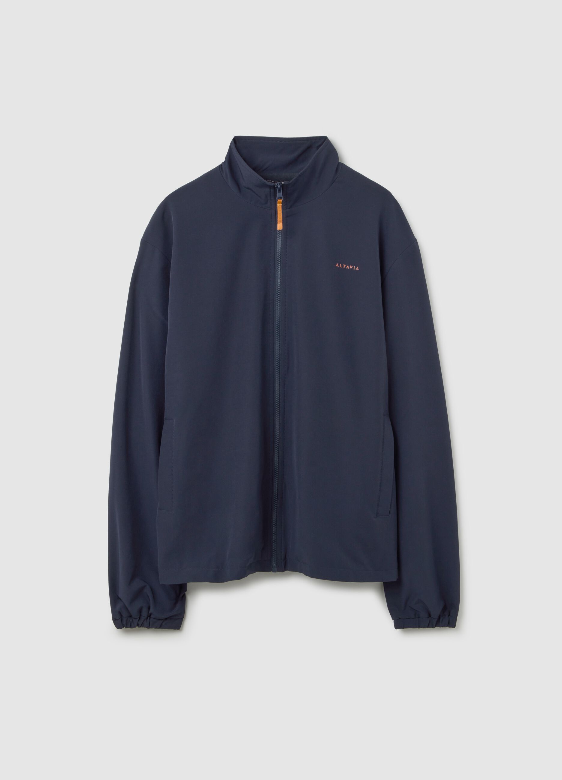Technical fabric full-zip with contrasting profiles ALTAVIA COURT
