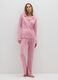 Pink Pyjama Trousers with Elasticated Waist_0