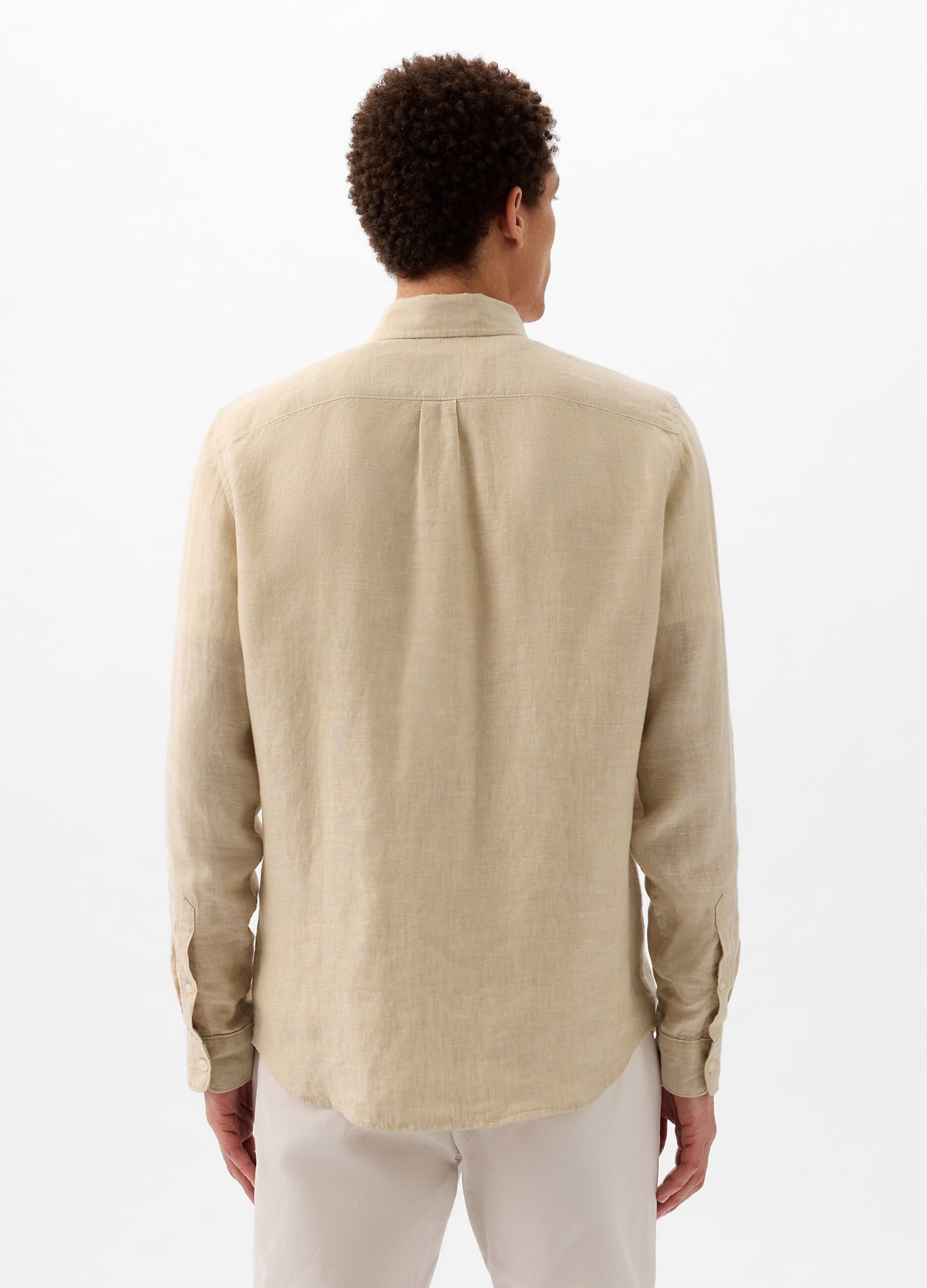Regular-fit shirt in linen