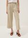 Beige stretch viscose palazzo trousers_1