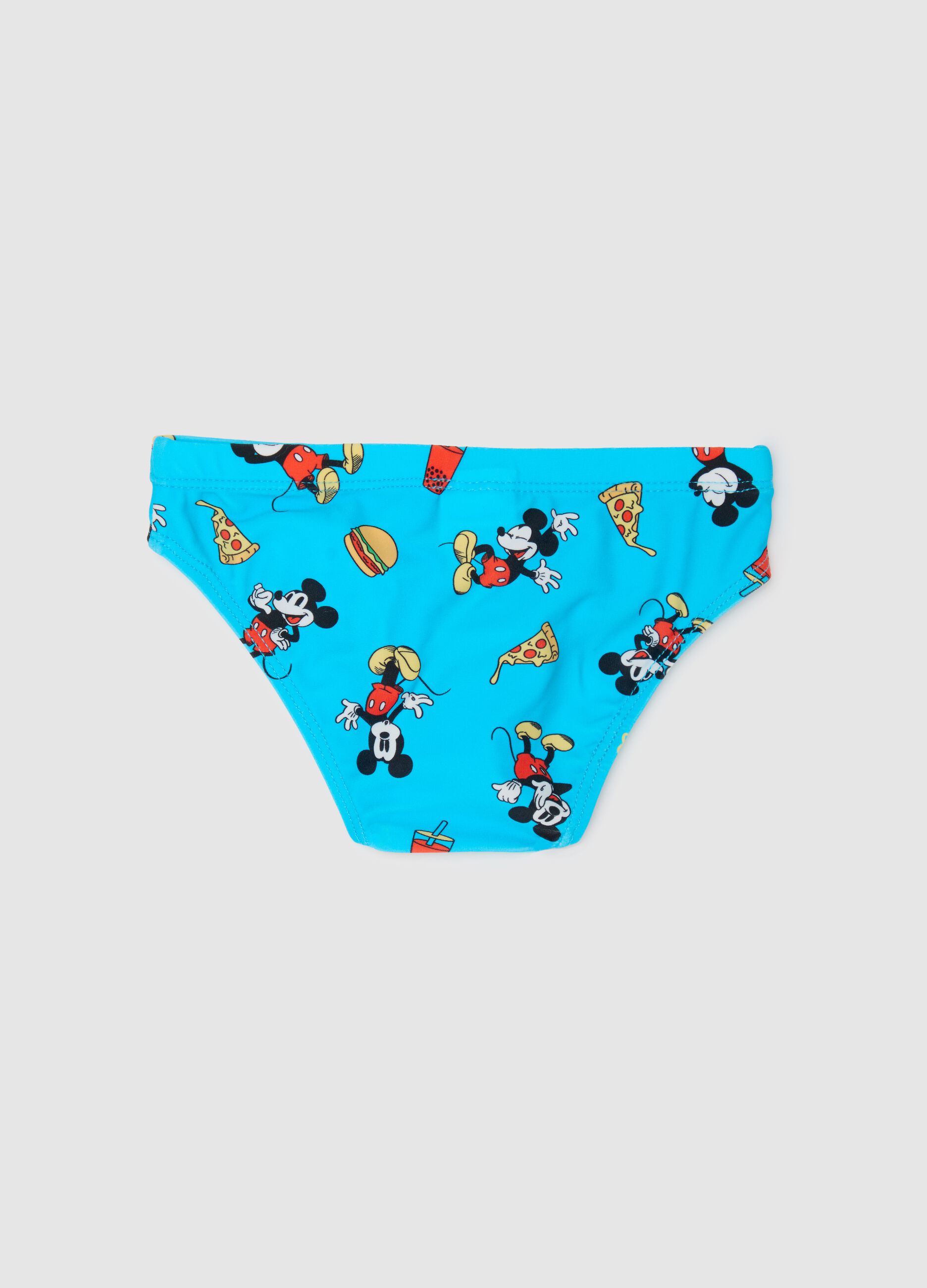 Boys’ swim briefs in light blue stretch fabric