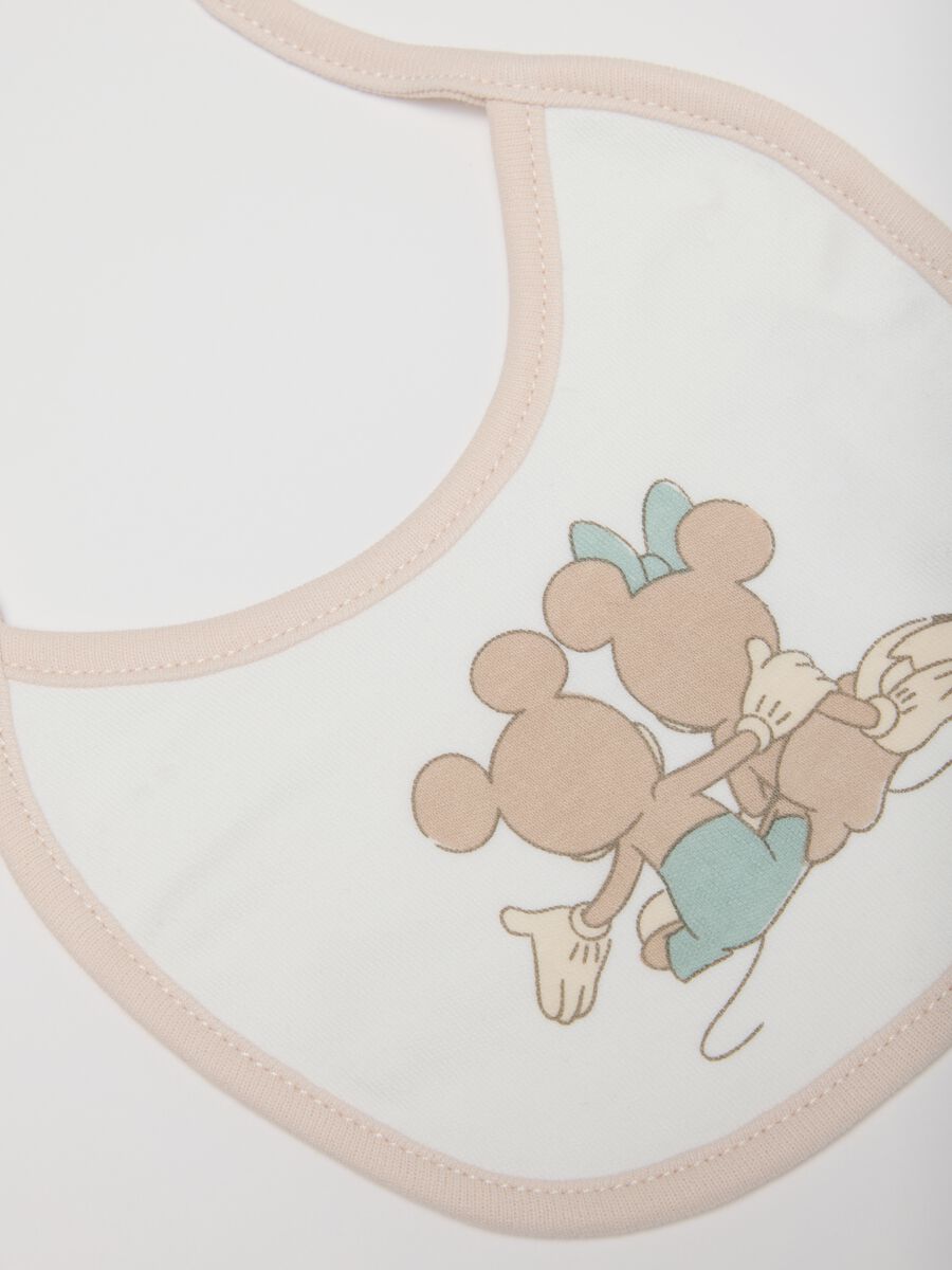 Multicolour pure cotton newborn bib pack with Disney print_2