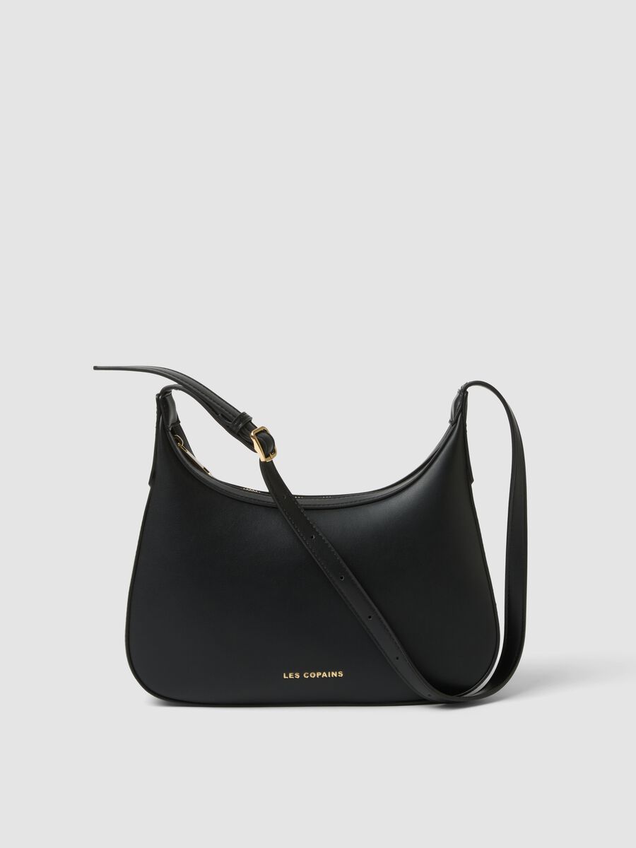 Black shoulder bag with a clean, minimalist design_0