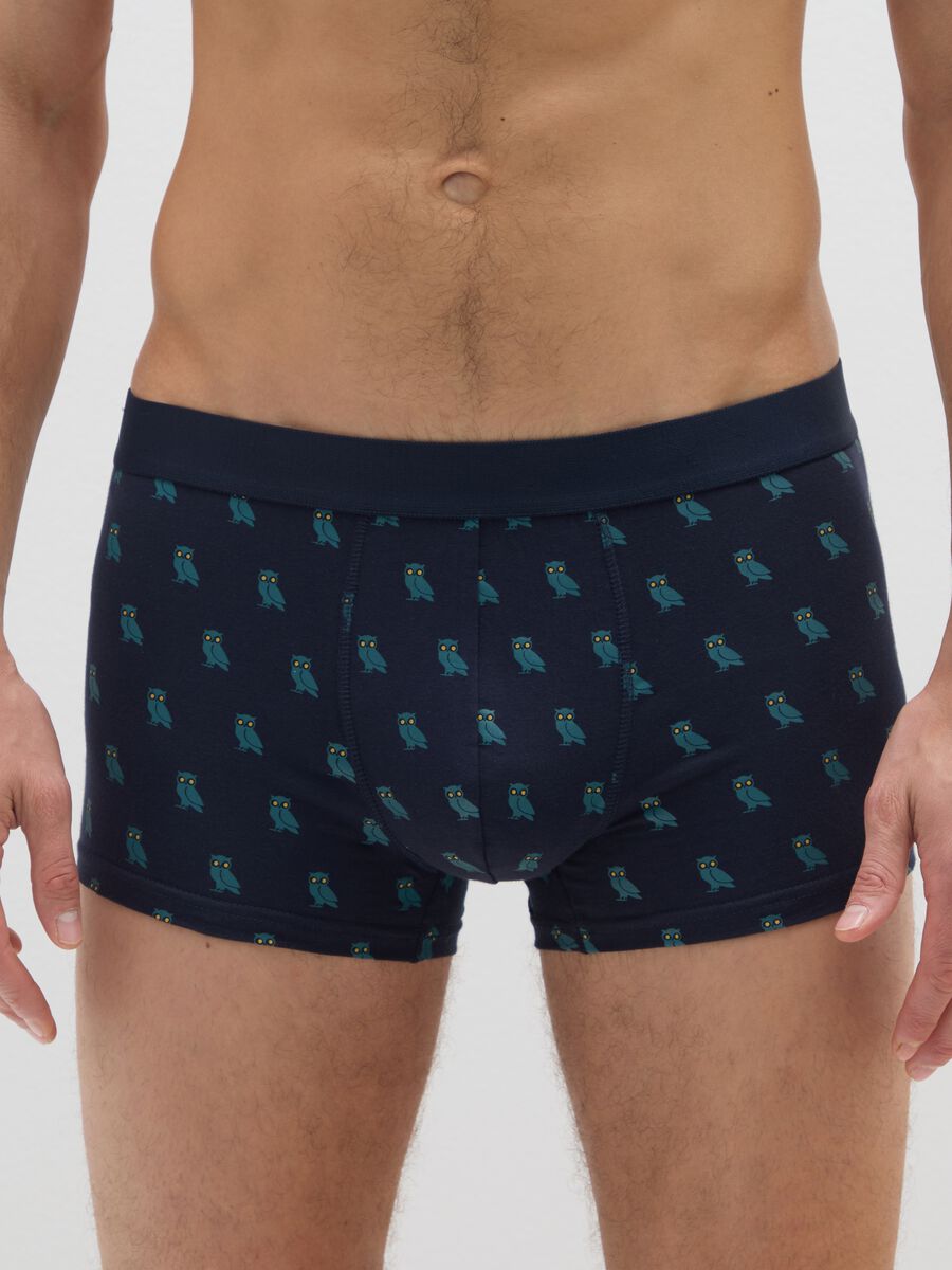 Tripack boxer in cotone elasticizzato multicolor regular fit_1