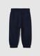 Girls' blue pure cotton joggers regular fit_1