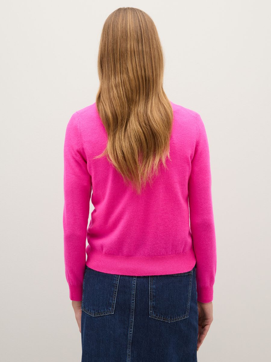 Pure Wool Pink Sweater Regular Fit_2