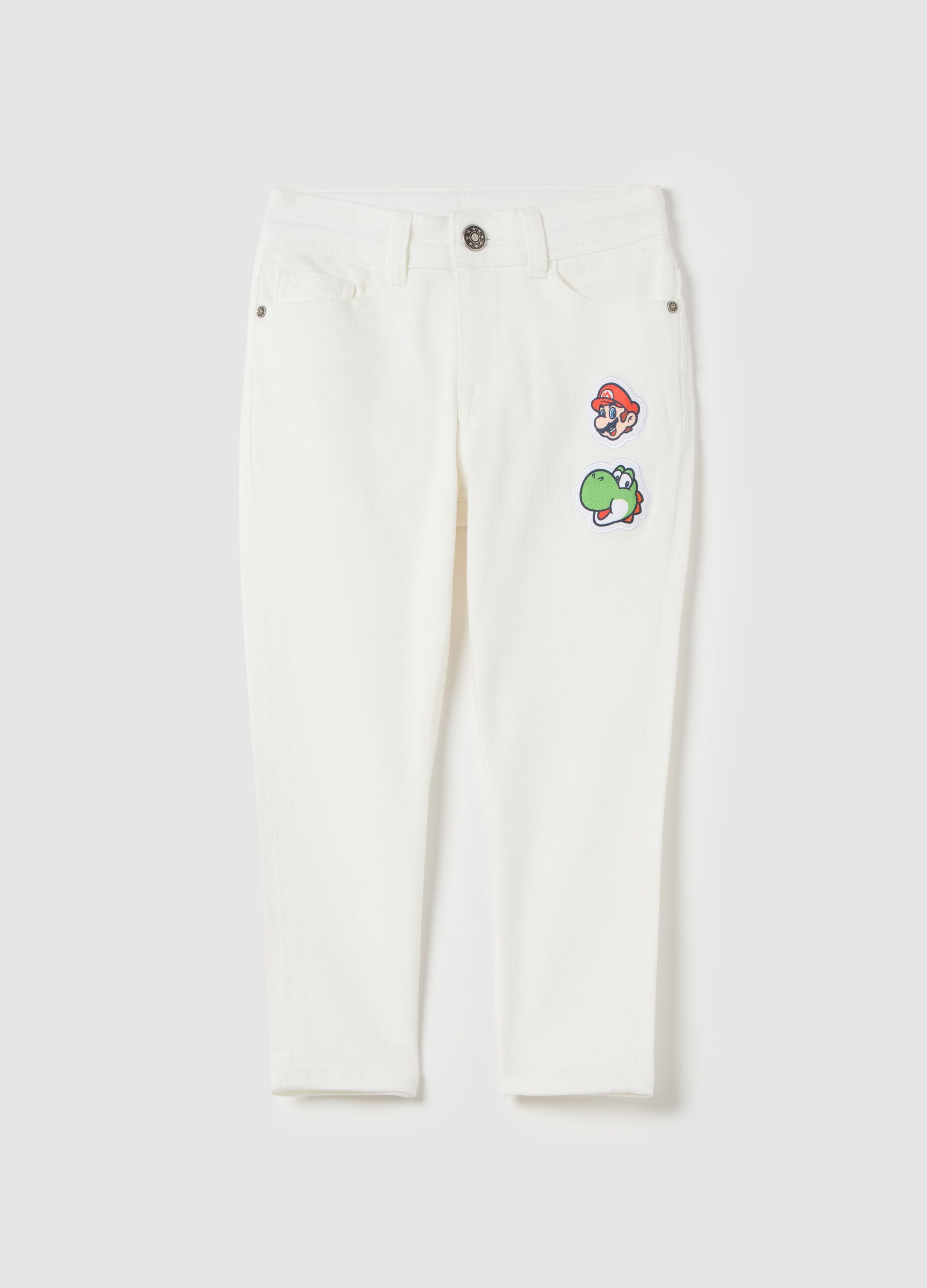 Five-pocket jeans with Super Mario™ patch