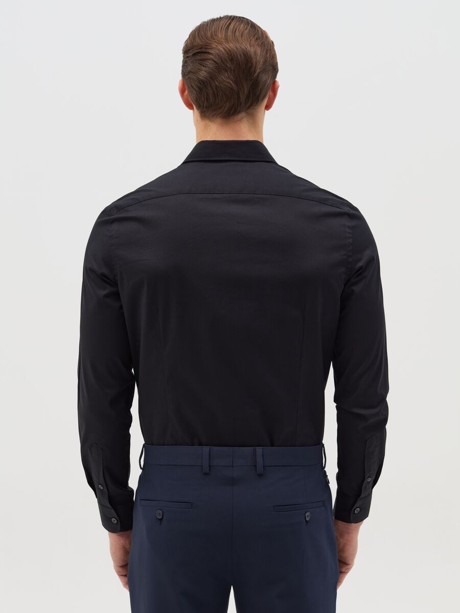Slim fit, stretch cotton shirt_2