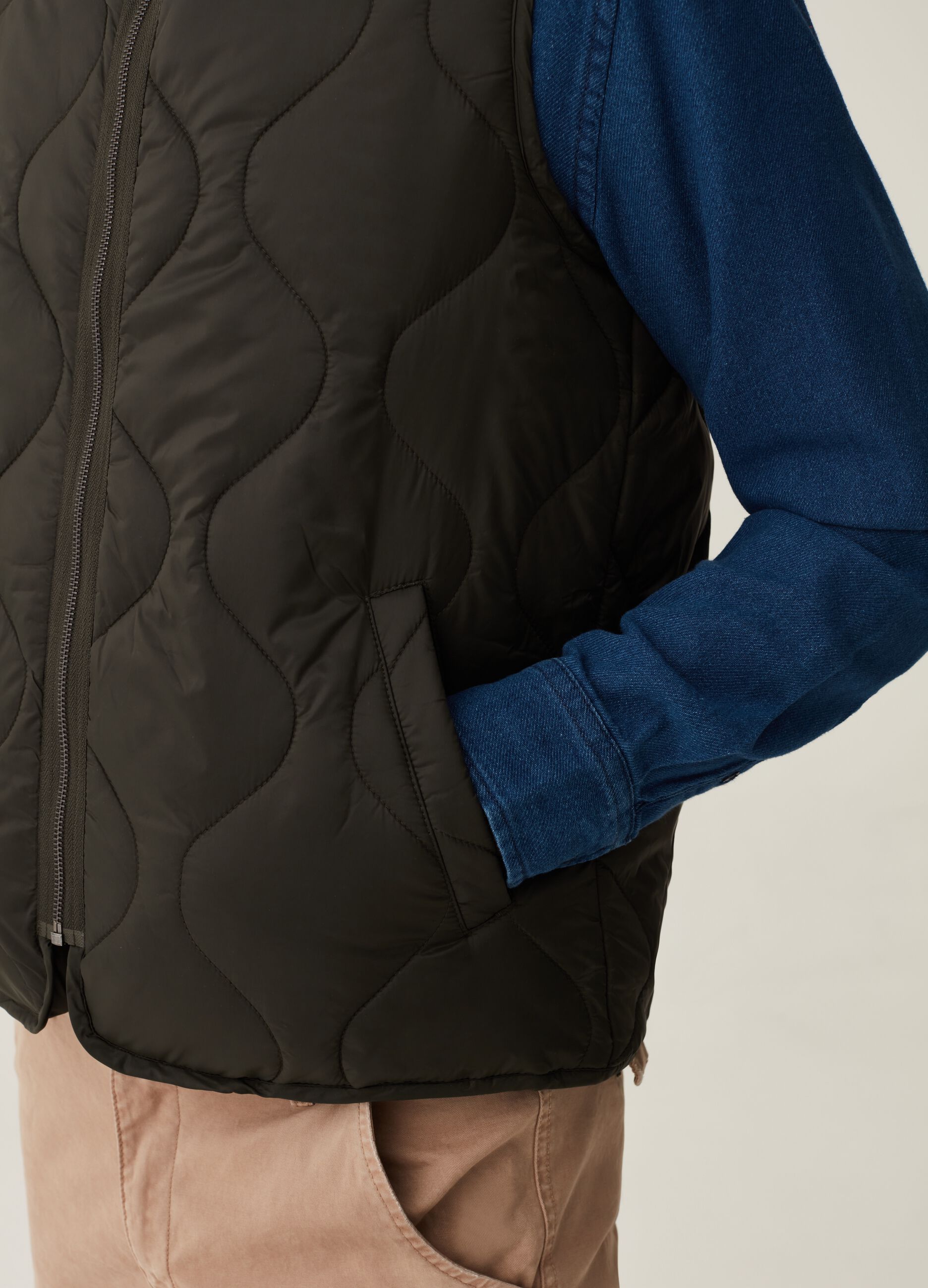Gilet ultralight trapuntato full-zip_3