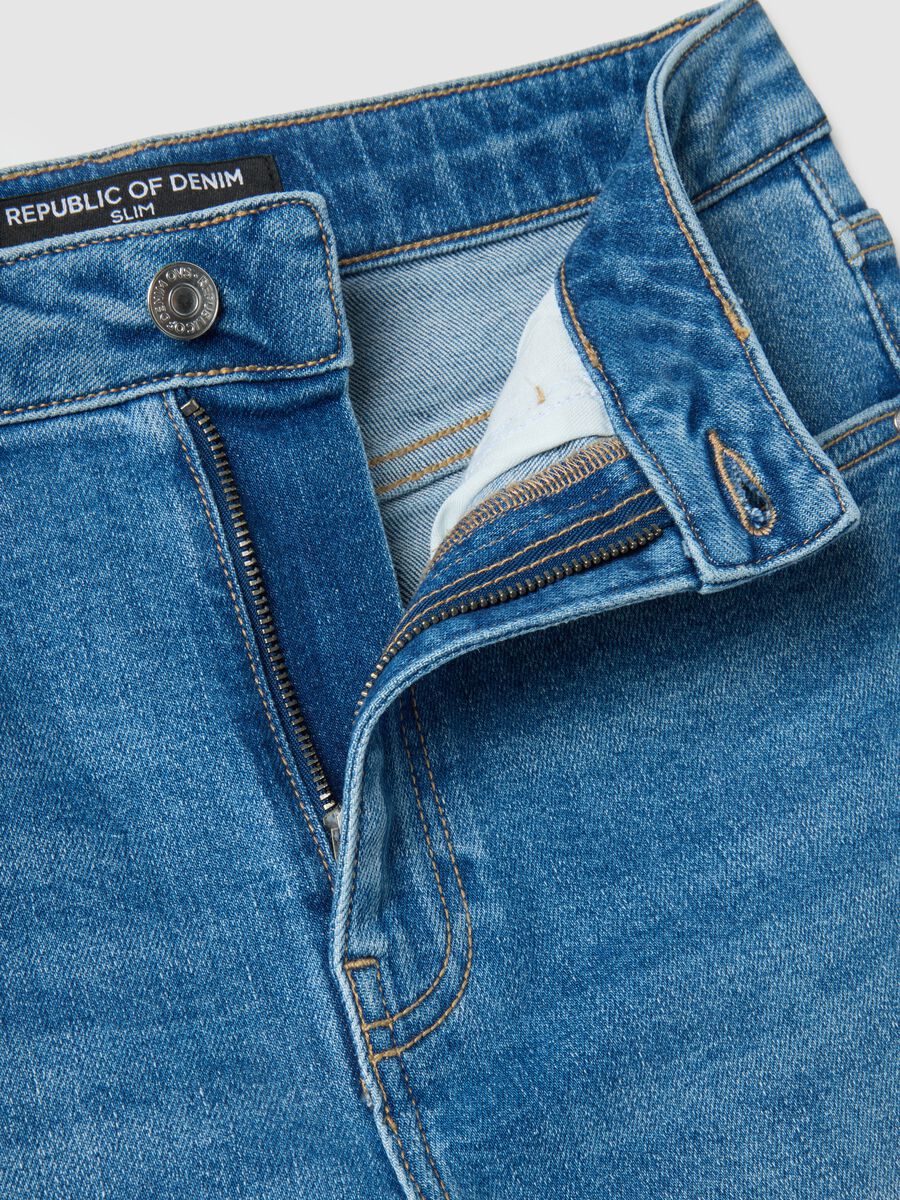 Slim fit stretch cotton blue jeans_5