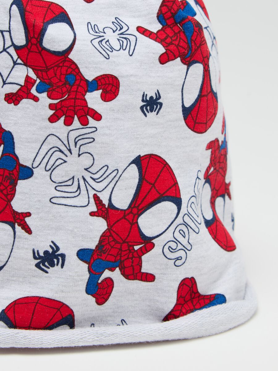 French terry hat with Spidey print_2