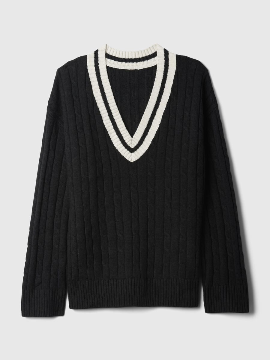 Pullover oversize con profili rigati_4