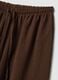 Brown stretch palazzo trousers_1