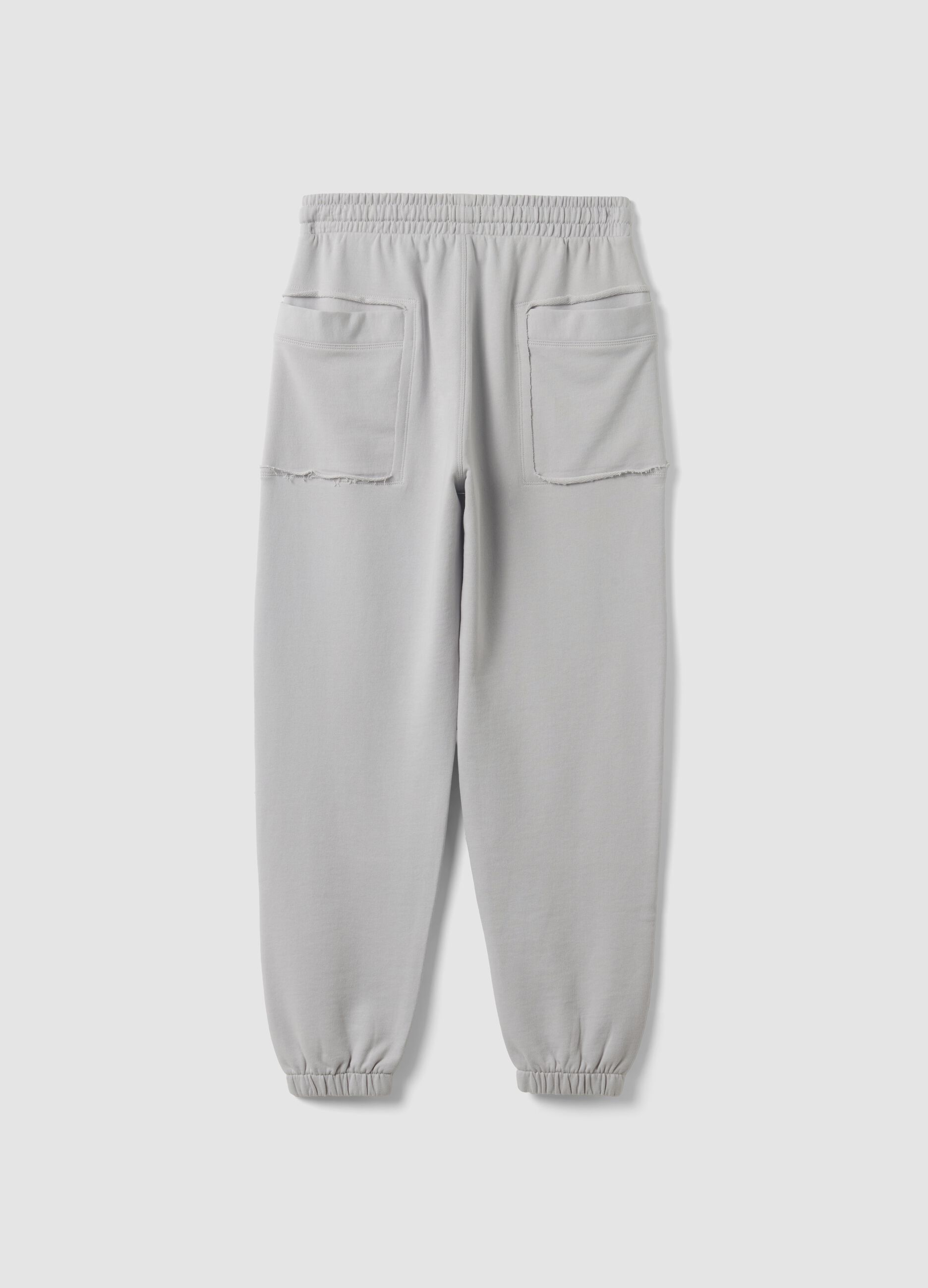 Grey pure cotton joggers with "Way Up" graphic for boys