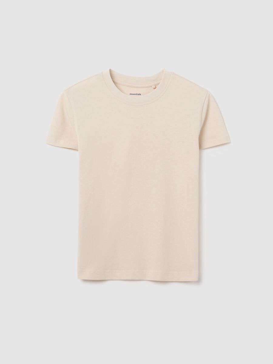 White Short Sleeve T-shirt Made of Organic Cotton_3