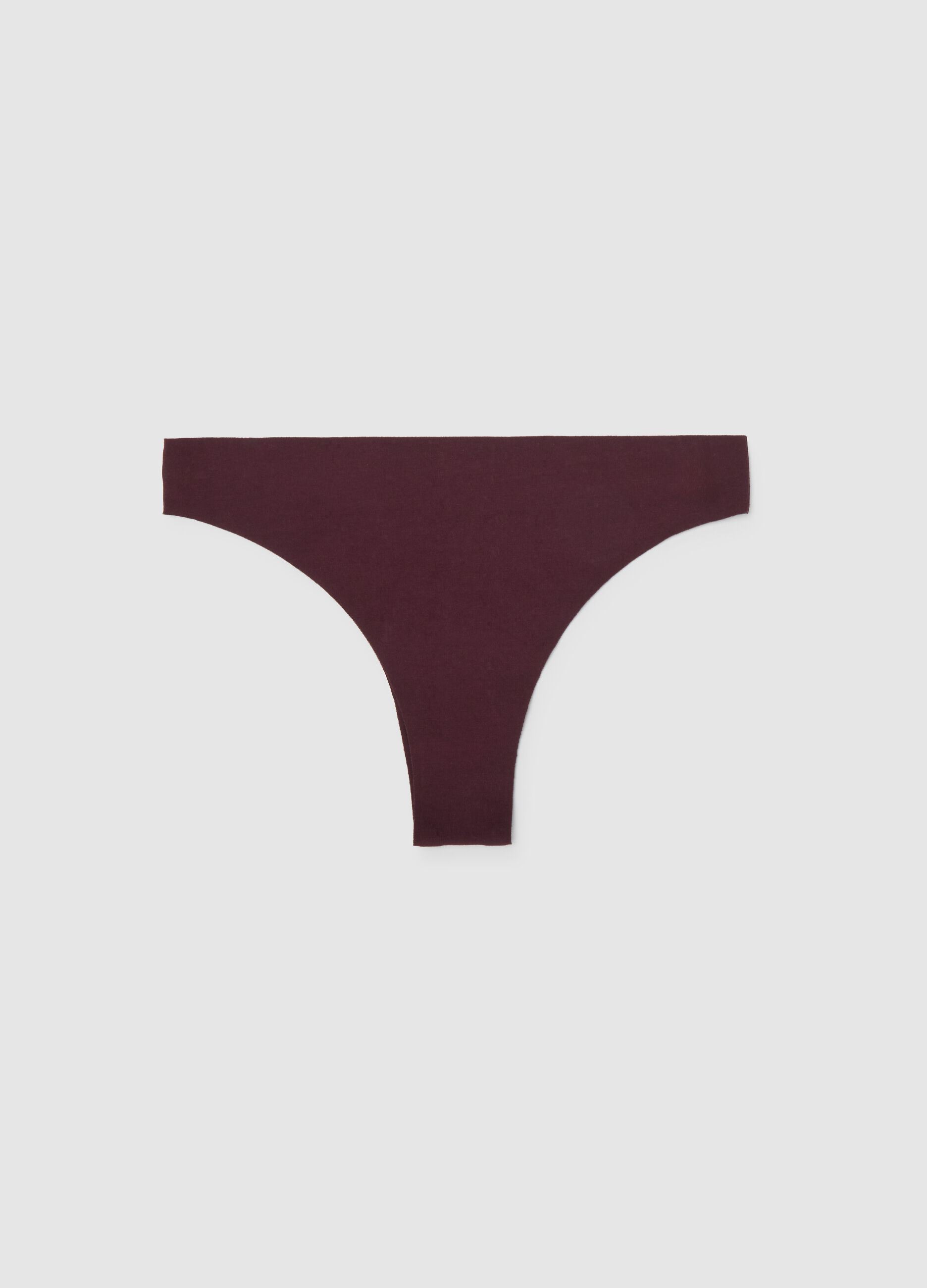 Purple stretch cotton Brazilian briefs