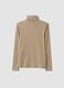 Beige stretch viscose crew-neck jumper, regular fit_2