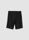 Boys&rsquo; black regular-fit shorts in 100% organic cotton_1