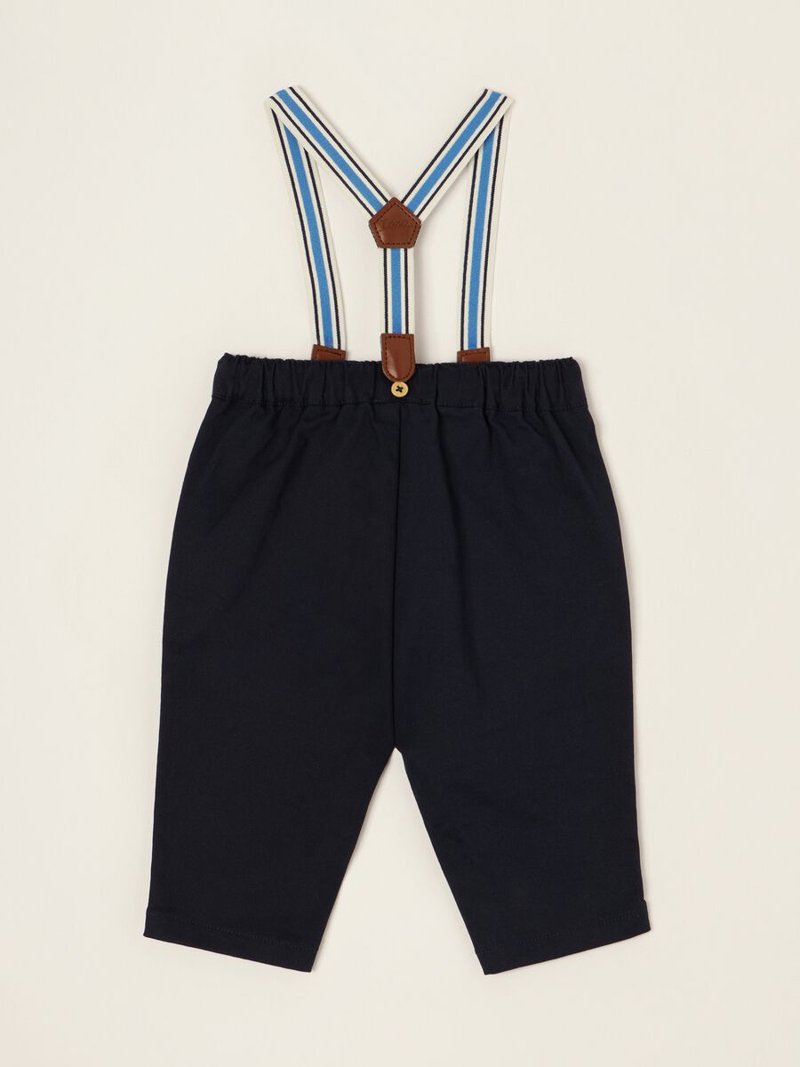 Blue stretch-cotton trousers with braces_2