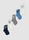 5-pack of multicoloured short socks in organic stretch cotton_0