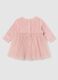 Baby girl's pink dress in regular fit cotton blend with hearts_1