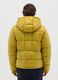 The Iconic Puffer yellow ochre jacket with removable hood_2