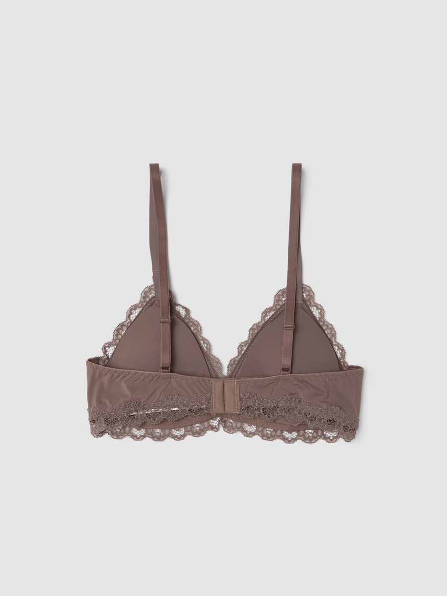 Reggiseno a triangolo grigio in microfibra elasticizzata con pizzo_2