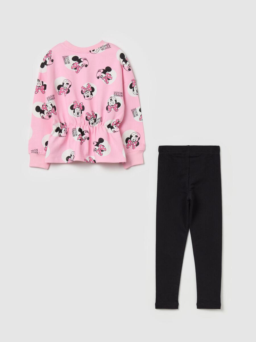 Jogging set with Minnie Mouse print and polka dots_1