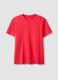 Red pure cotton short sleeve T-shirt regular fit_4