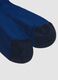 Twin pack long socks in stretchy cotton blend blue_2