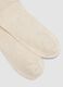 2-pack pink and beige organic cotton-blend socks with scalloped trim_1