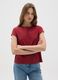 Women's pure cotton red T-shirt_1