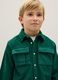 Oversized fit green pure cotton children's shirt_2