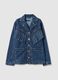 Pure cotton denim jacket regular fit with fringes_4