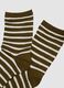 Green striped stretch-fabric socks_1