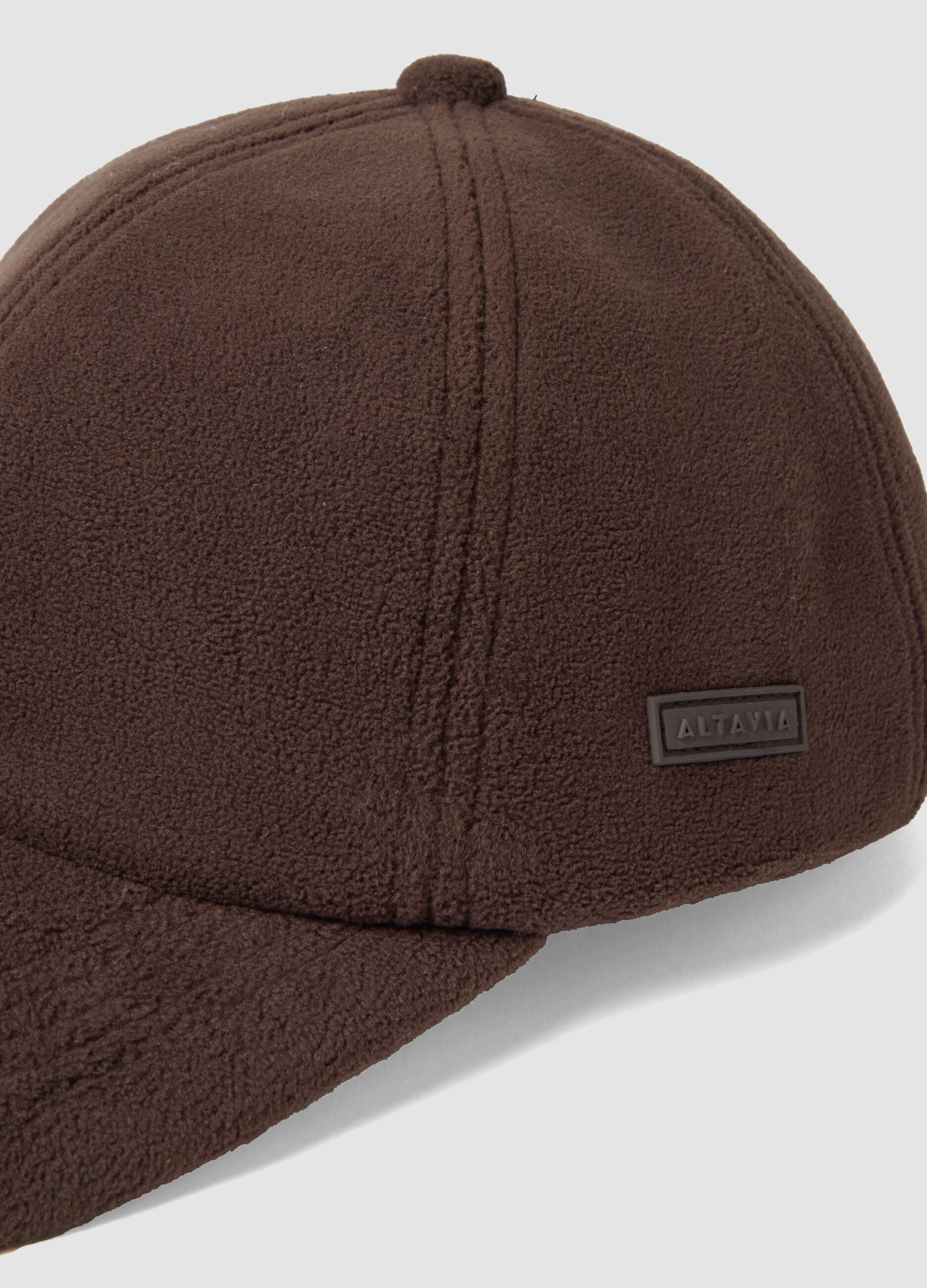 Brown stretch-fabric cap ALTAVIA STUDIO